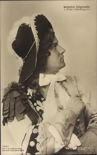 Ak Schauspieler Waldemar Staegemann, Prinz v. Homburg