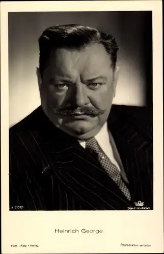 Ak Schauspieler Heinrich George, Portrait, Tobis Film