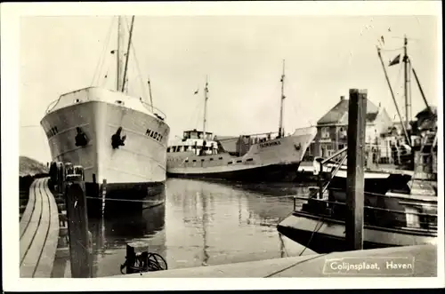 Ak Colijnsplaat Zeeland, Haven, Boote