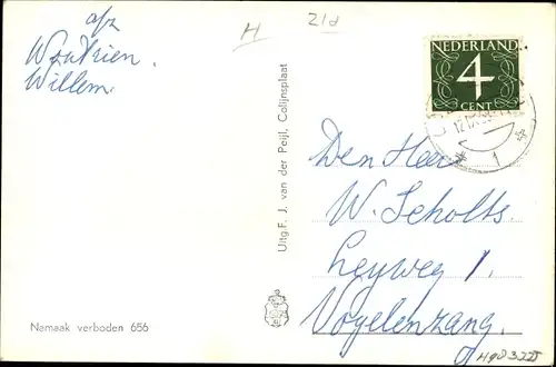 Ak Colijnsplaat Zeeland, Haven, Boote