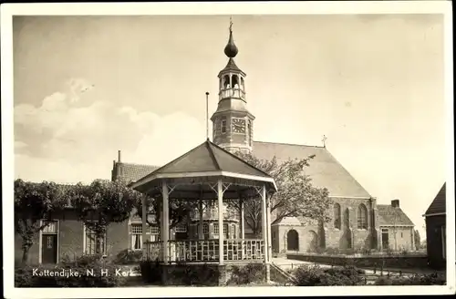 Ak Kattendijke Zeeland Niederlande, N. H. Kerk