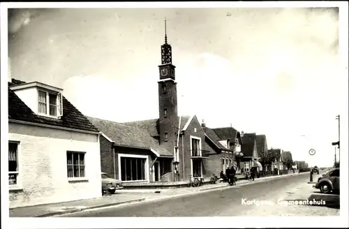 Ak Kortgene Noord Beveland Zeeland Niederlande, Gemeentehuis