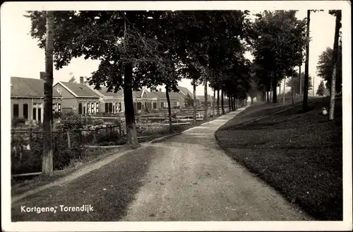 Ak Kortgene Noord Beveland Zeeland Niederlande, Torendijk