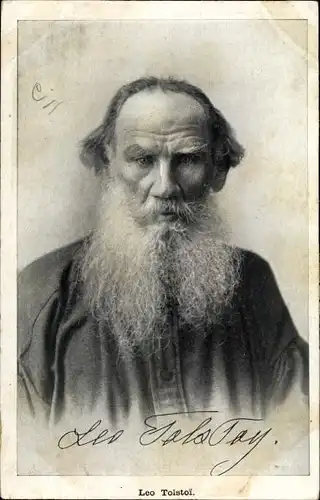 Ak Russischer Schriftsteller Lew Nikolajewitsch Tolstoi, Portrait