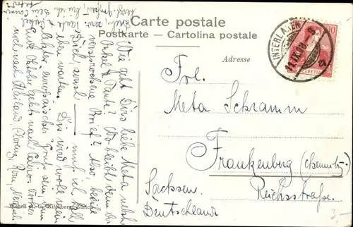 Ak Berner Oberland, Bueb und Meidschi, Schweizerische Tracht