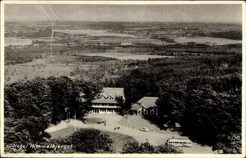 Ak Himmelbjerget Dänemark, Luftbild vom Hotel
