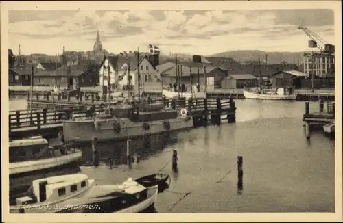 Ak Aabenraa Apenrade Dänemark, Sydhavnen