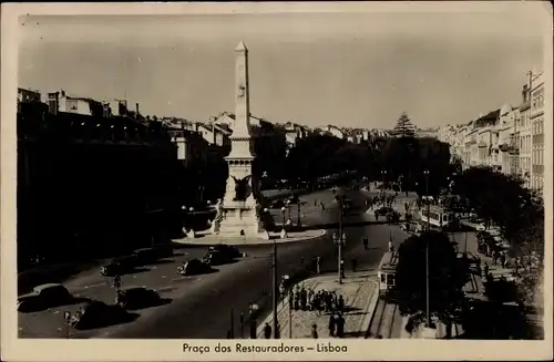 Ak Lisboa Lissabon Portugal, Praca dos Restauradores