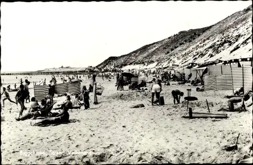 Ak Biggekerke Zeeland Niederlande, Strandpartie