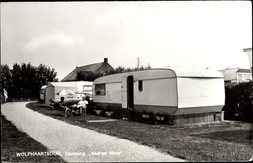 Ak Wolphaartsdijk Zeeland, Camping Veerse Meer, Wohnwagen