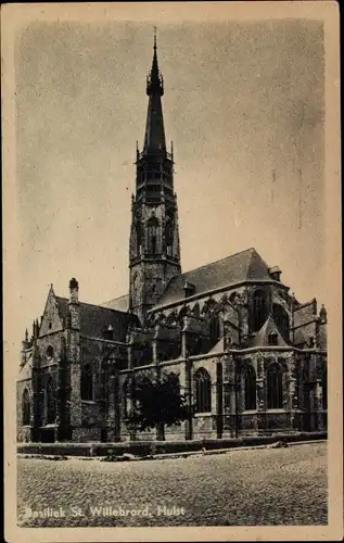 Ak Hulst Zeeland Niederlande, Basiliek St. Willebrord