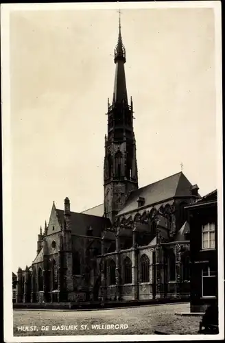 Ak Hulst Zeeland Niederlande, De Basiliek St. Willibrordus