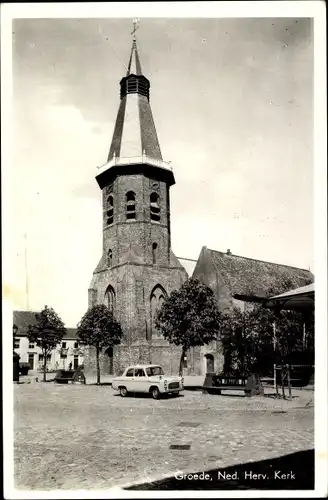 Ak Groede Zeeland, Ned. Herv. Kerk