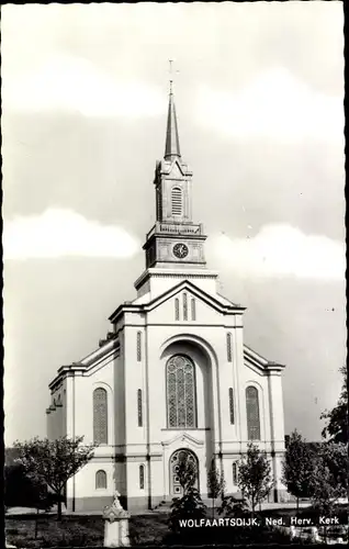 Ak Wolphaartsdijk Zeeland, Ned. Herv. Kerk