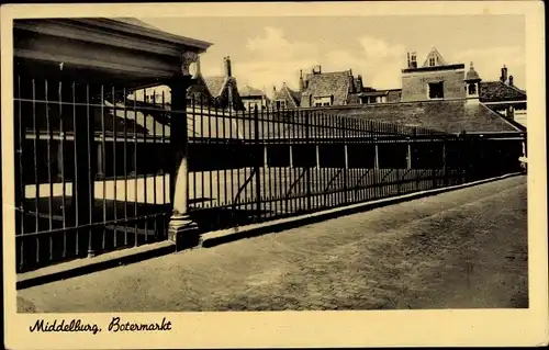 Ak Middelburg Zeeland Niederlande, Botermarkt