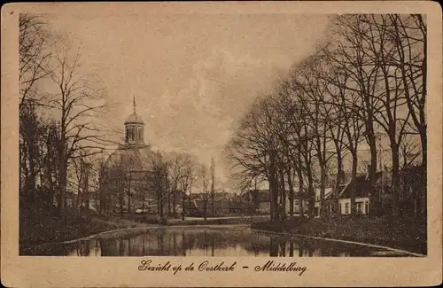 Ak Middelburg Zeeland Niederlande, Gezicht op de Oostkerk