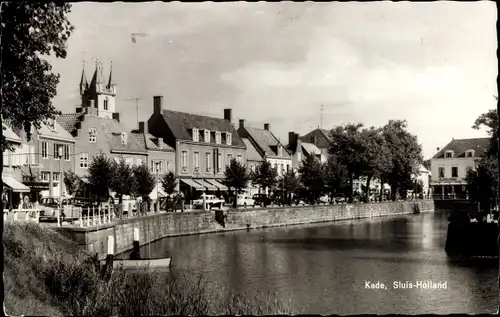 Ak Sluis Zeeland Niederlande, Kade