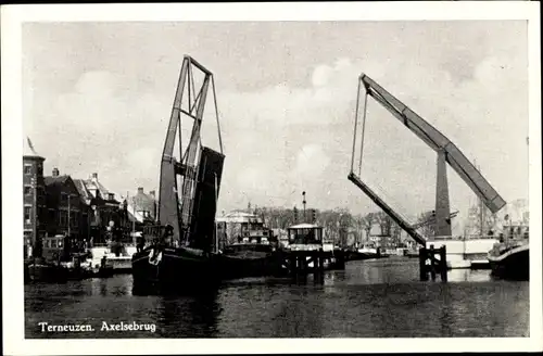 Ak Terneuzen Zeeland Niederlande, Axelsbrug