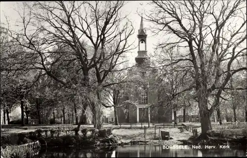 Ak Borssele Borsele Zeeland Niederlande, Ned. Herv. Kerk