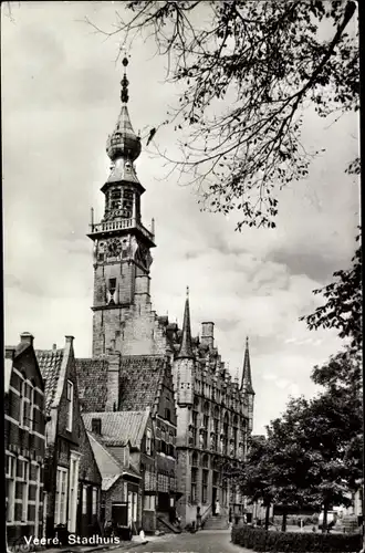 Ak Veere Zeeland Niederlande, Stadhuis