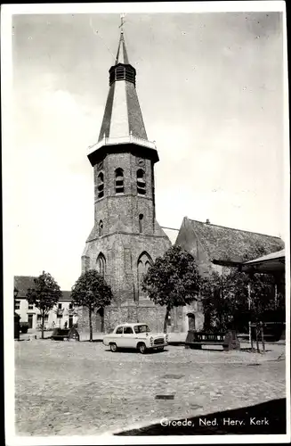 Ak Groede Zeeland, Ned. Herv. Kerk