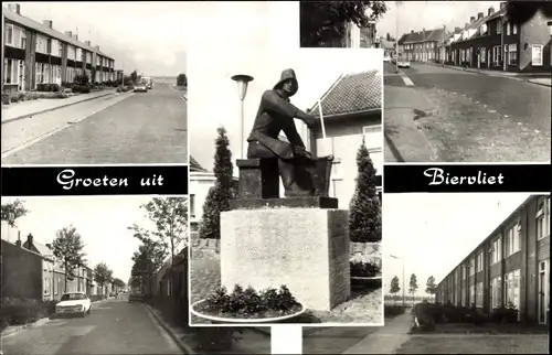 Ak Biervliet Zeeland Niederlande, Straßenansichten, Denkmal