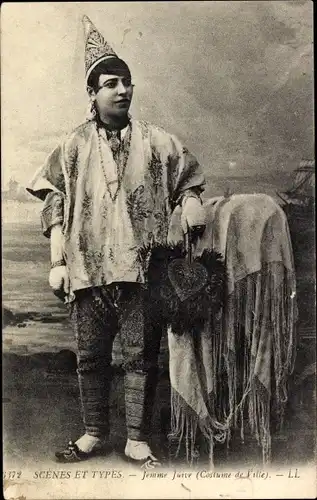 Judaika Ak Scenes et Types, Femme Juive, Costume de ville, Jüdin in Tracht