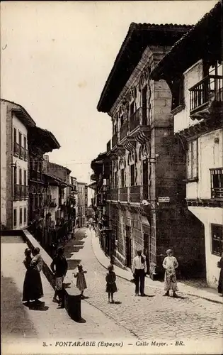 Ak Fuenterrabia Baskenland, Calle Mayor