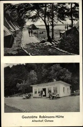 Ak Altenhof bei Eckernförde, Gaststätte Robinsons Hütte