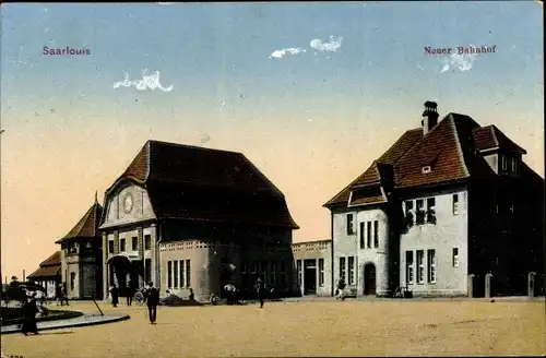 Ak Saarlouis im Saarland, Neuer Bahnhof