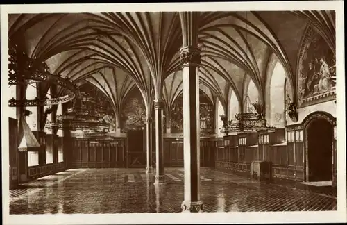 Ak Malbork Marienburg Westpreußen, Mittelschloss, Meisters Großer Remter