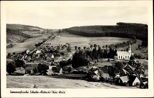 Ak Scheibe Alsbach Thüringer Wald, Gesamtansicht