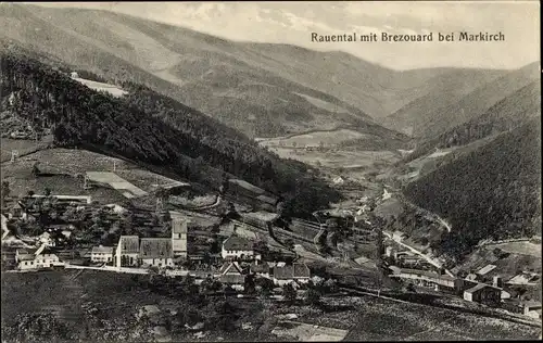 Ak Sainte Marie aux Mines Markirch Elsass Haut Rhin, Rauental mit Brezouard