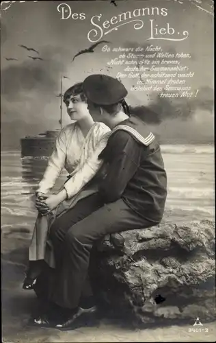 Ak Des Seemanns Lieb, Seemann, Soldatenliebe, PH 3401 3
