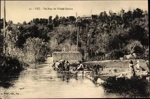 Ak Fès Fez Marokko, Un Bras de l'Oued-Zittoun