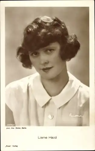 Ak Schauspielerin Liane Haid, Ross 2074/3