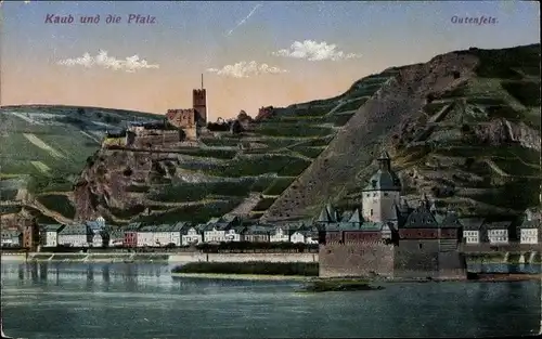 Ak Caub Kaub am Rhein, Gutenfels, Schloss