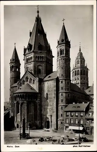 Ak Mainz am Rhein, Dom, Blick vom Liebfrauenplatz