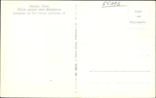 Ak Mainz am Rhein, Dom, Westchor