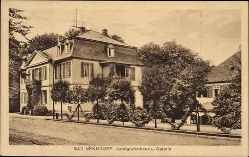 Ak Bad Nenndorf an der Weser, Landgrafenhaus und Galerie