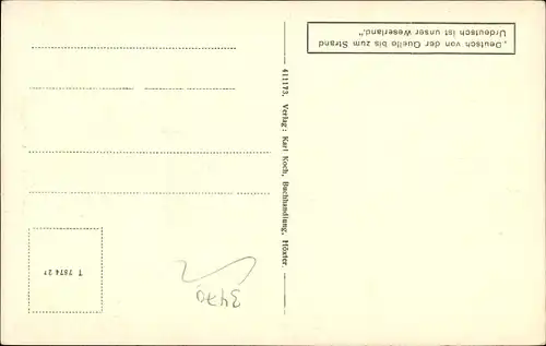 Ak Höxter an der Weser, Am Rathaus, Glockenturm, Fachwerkhaus