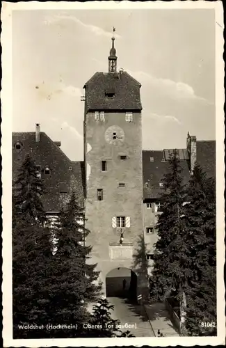 Ak Waldshut Tiengen am Hochrhein, Oberes Tor (außen)