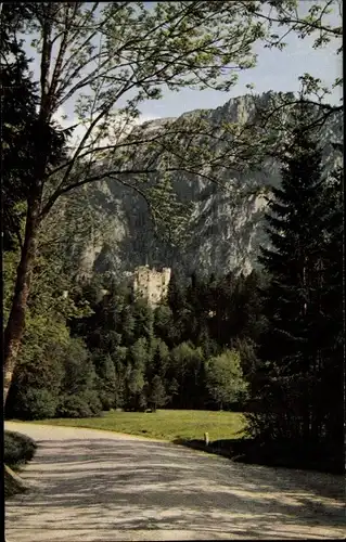 Ak Hohenschwangau Schwangau im Ostallgäu, Schloss Hohenschwangau, Säuling