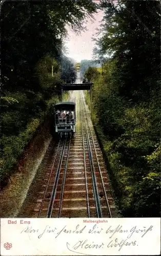 Ak Bad Ems, Mahlbergbahn