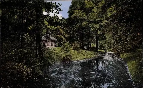 Ak Hannover in Niedersachsen, Partie aus dem Welfengarten mit Prinzenhäuschen