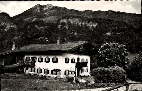 Ak Aschau im Chiemgau Oberbayern, Gasthof Café Klause