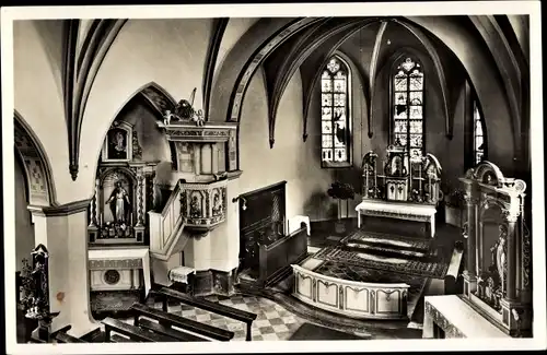 Ak Broich Kürten im Rheinisch Bergischen Kreis, Missionshaus, Altar, Kanzel