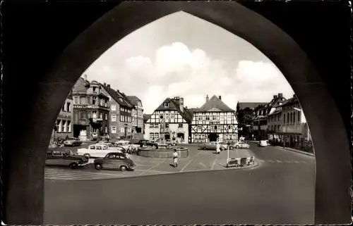 Ak Brilon im Sauerland, Marktplatz