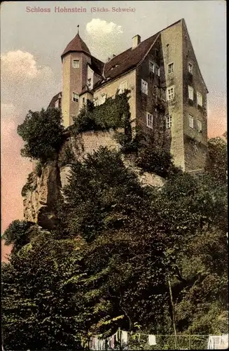 Ak Hohnstein Sächsische Schweiz, Schloss Hohnstein