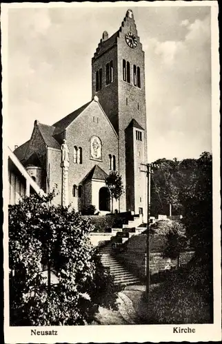 Ak Neusatz Bühl in Baden, Kirche